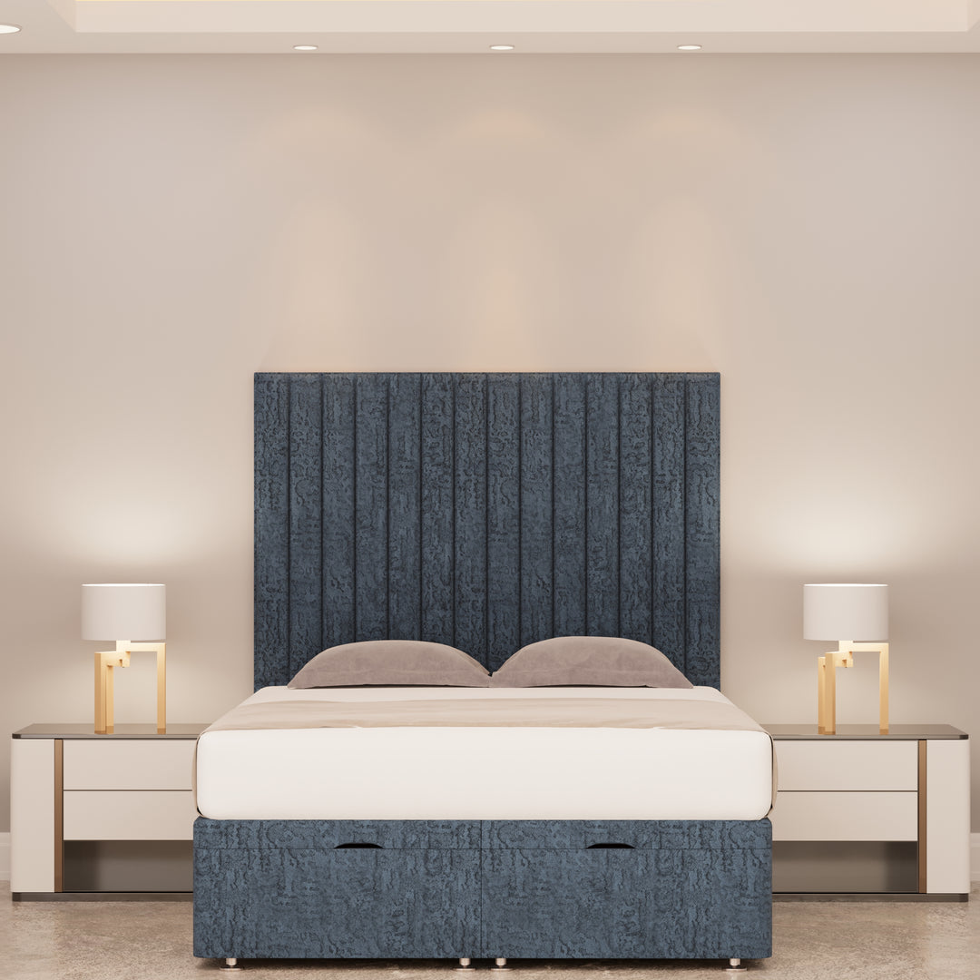 Huxley Panel Ottoman Bed Front - D Sleep