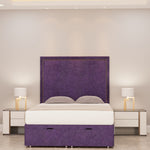 Luna Studded Ottoman Bed Front - D Sleep